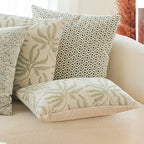 SOGA 2X 35cm Botanical Green Fern Leaf Embroidered Throw Pillow
