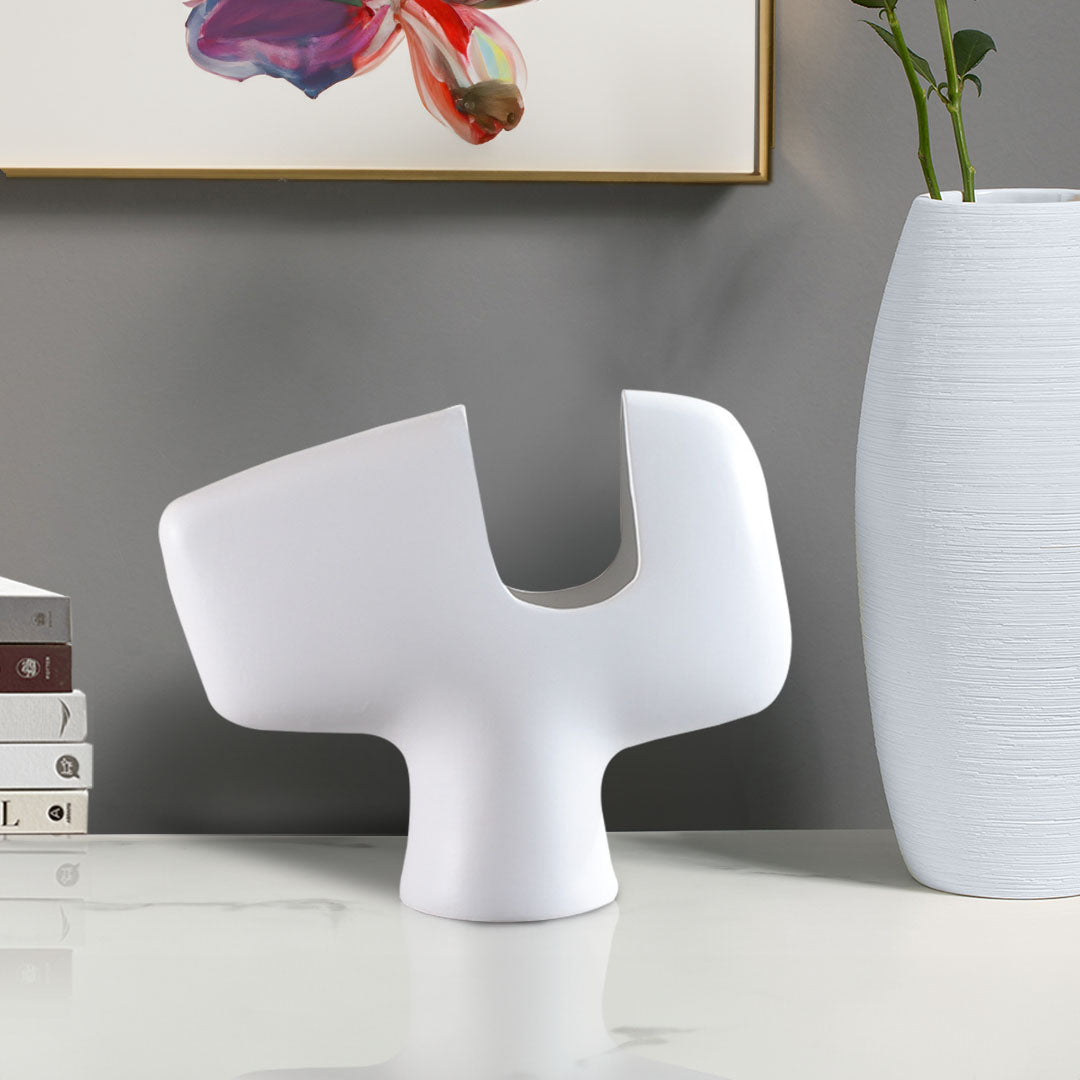 44x35cm Ornament Modern Curved Decorative Vase