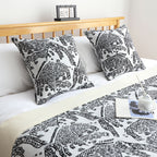 1.8m Light Black Luxury Mottled Bed Vintage Scarf Runner Bedding Tail Pad Flag For Home Hotel Set of 3
