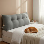 SOGA 120cm Grey Wedge Bed Cushion