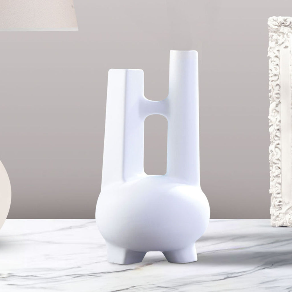 Ornament Modern Geometric Vase Minimalist Double Tube