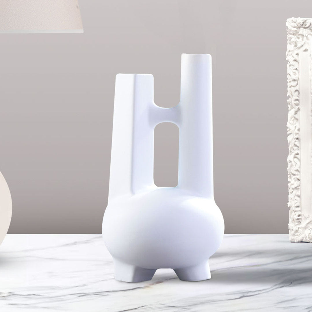 Ornament Modern Geometric Vase Minimalist Double Tube