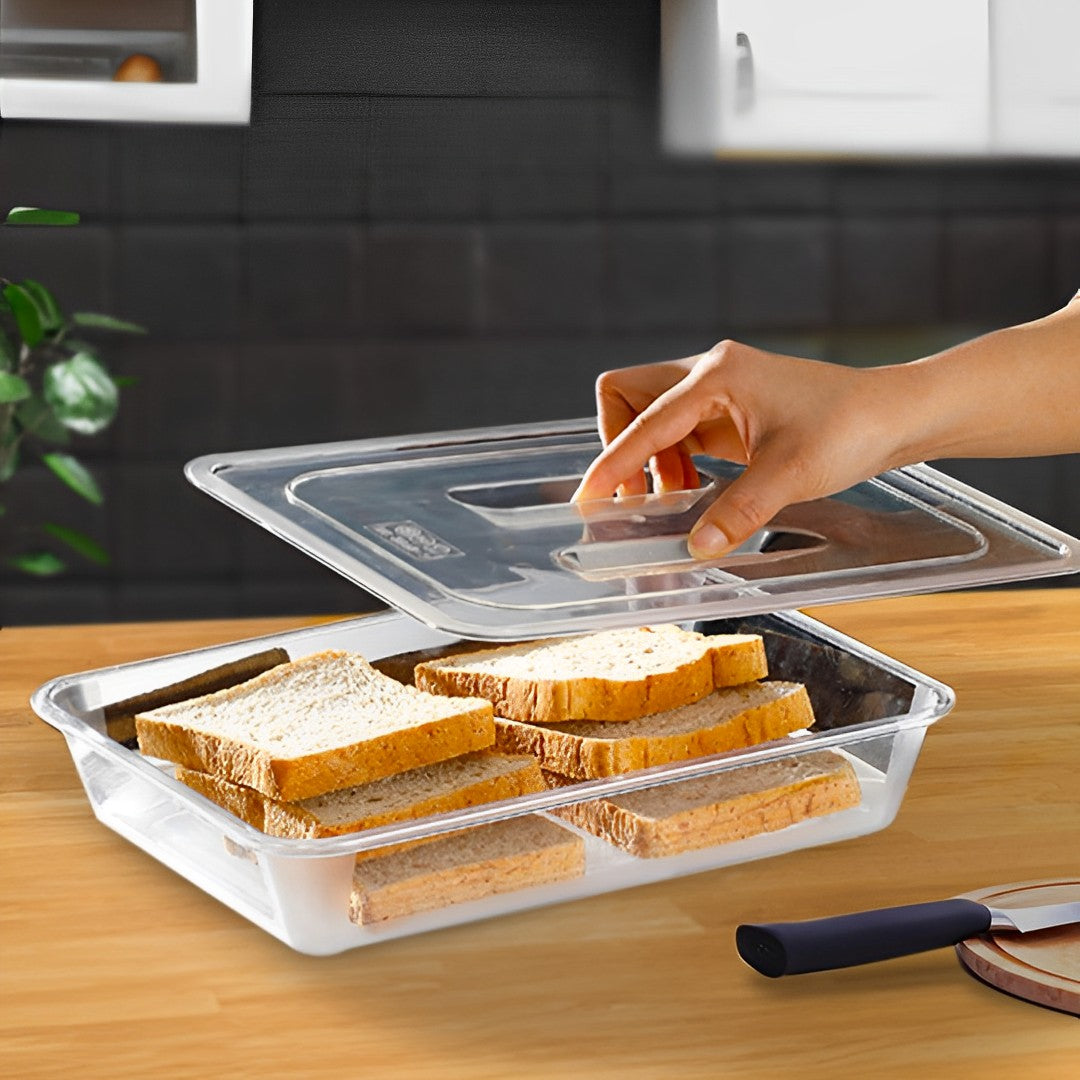 150mm Clear GN Pan 1/2 Food Tray with Lid