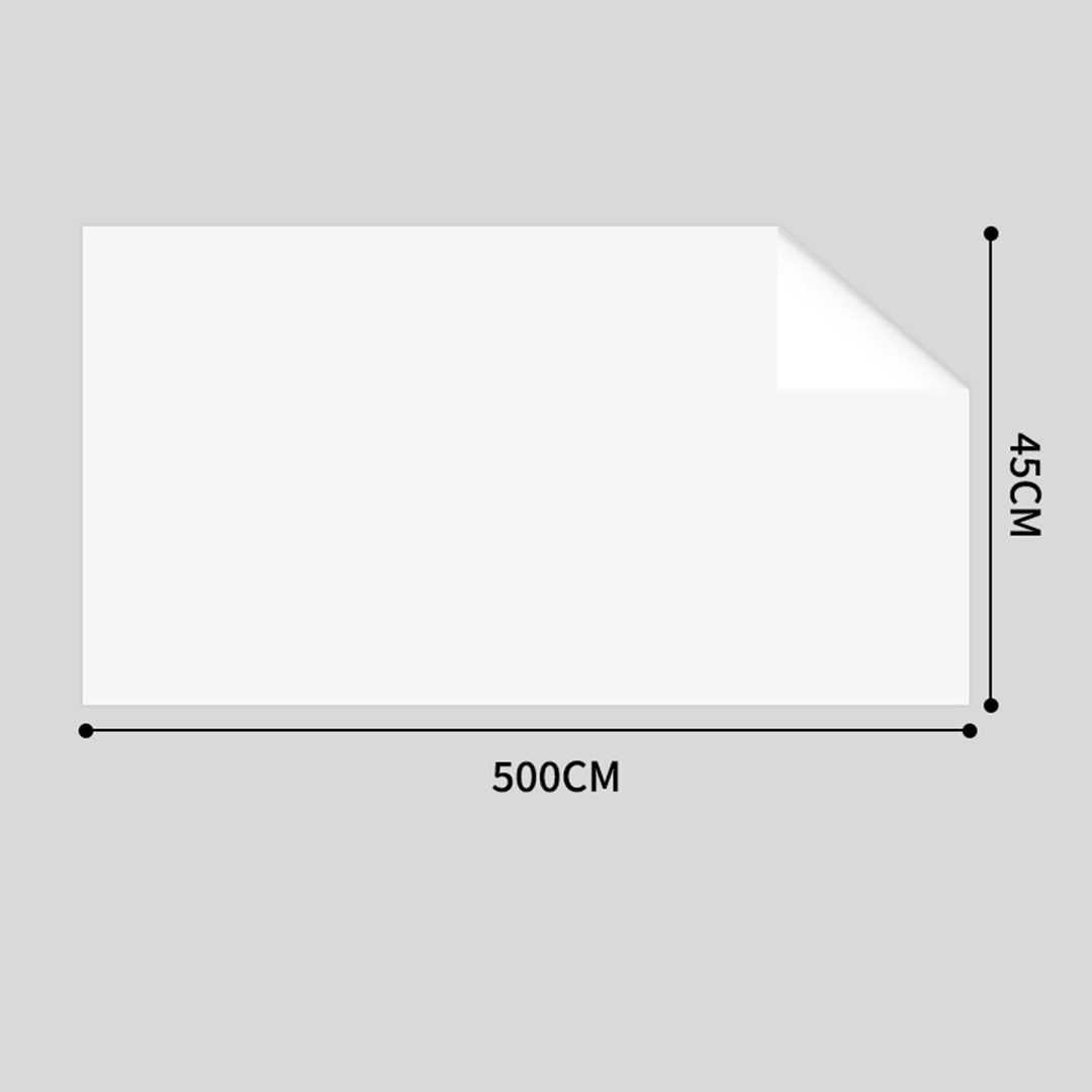 45cmx500cm Clear Dry Erase Adhesive Whiteboard Wall Surface Peel Sticker Sheet