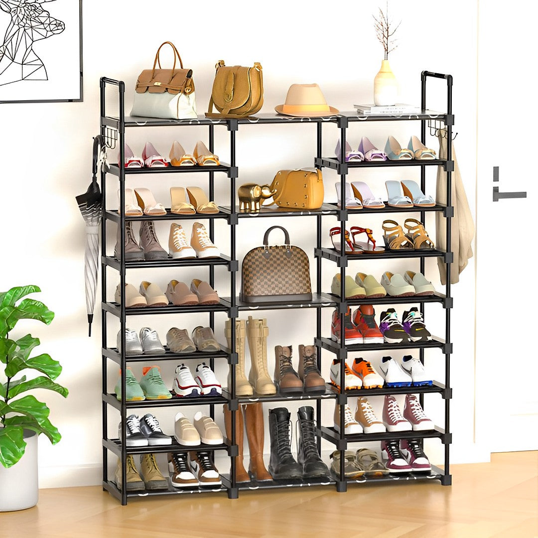 21-Shelf Tier Shoe Storage with Handle