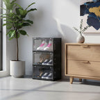 3 Tier Black Shoe Organiser