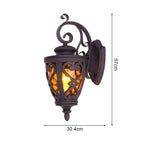 Vintage Lantern 57cm Outdoor Antique Bronze Wall Sconce