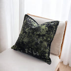 SOGA 50cm Forest Green Crushed Velvet Decorative Throw Pillow