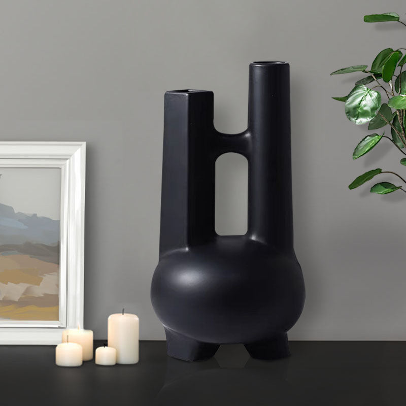 Ornament Modern Geometric Vase Minimalist Double Tube