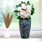 35x17cm Blue Large Ceramic Flower Vase Elegant Living Room Home Decor