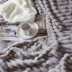 SOGA 150x200cm Throw Blanket Smoke Gray Premium Milk Velvet