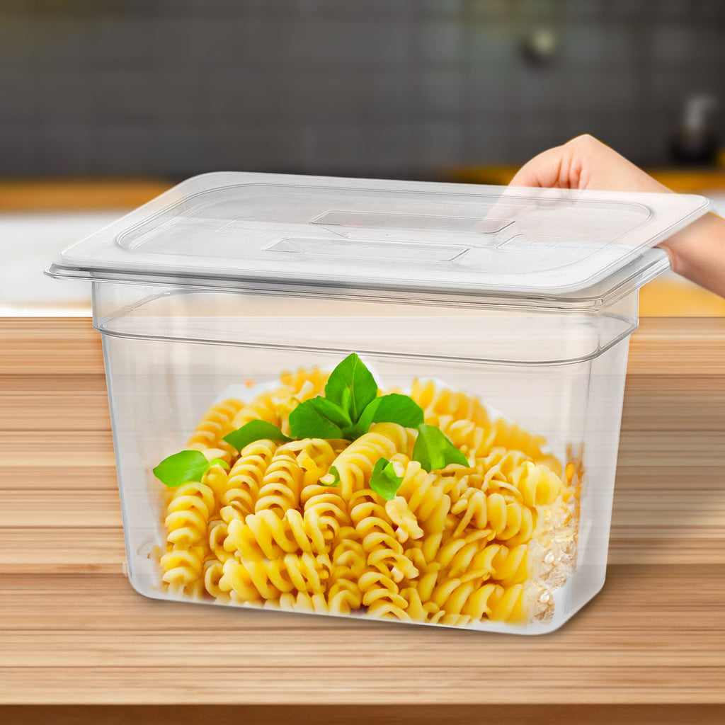 200mm Clear GN Pan 1/3 Food Tray with Lid