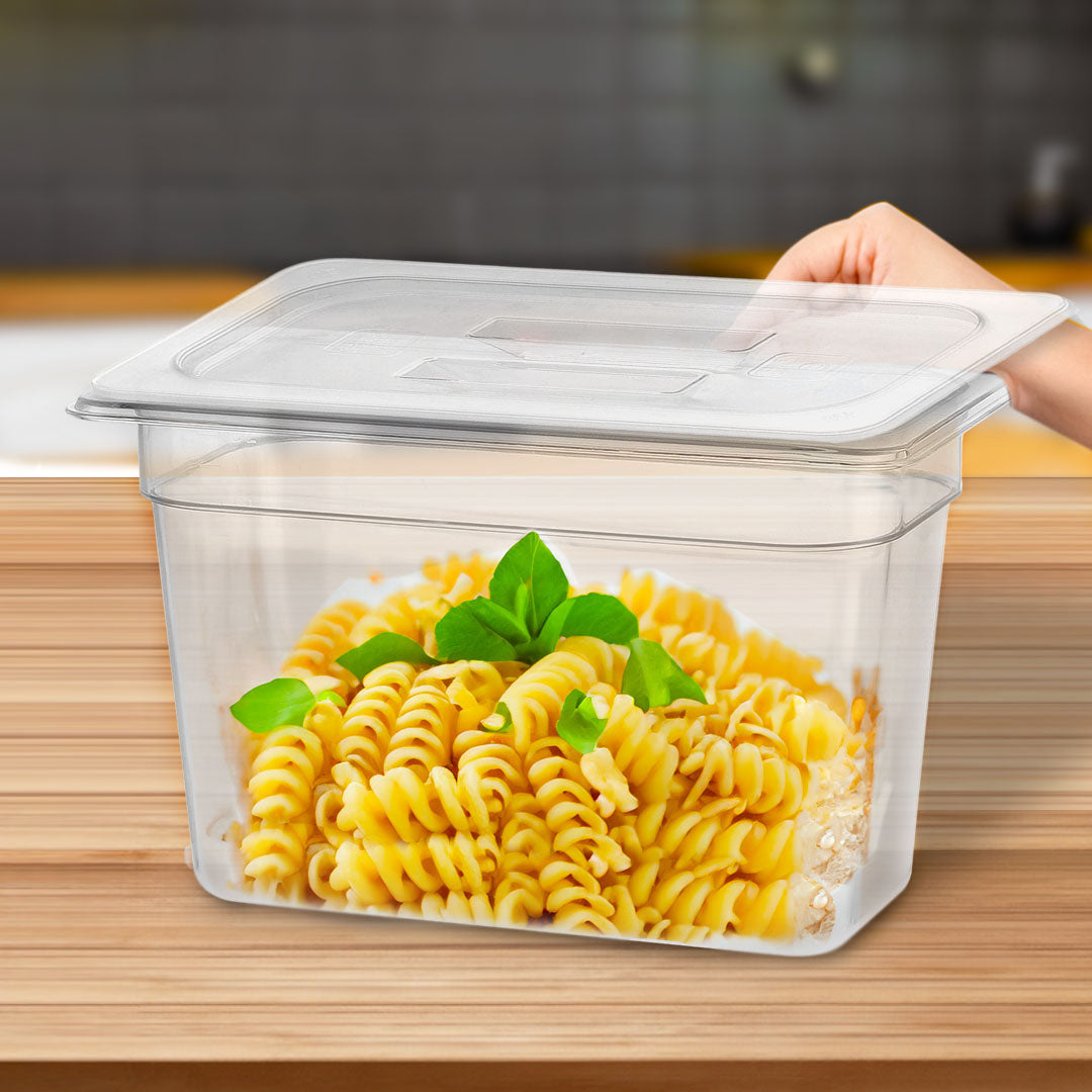 200mm Clear GN Pan 1/3 Food Tray with Lid