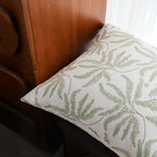 SOGA 2X 50cm Botanical Green Fern Leaf Embroidered Throw Pillow