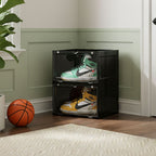 2 Tier Black Shoe Organiser