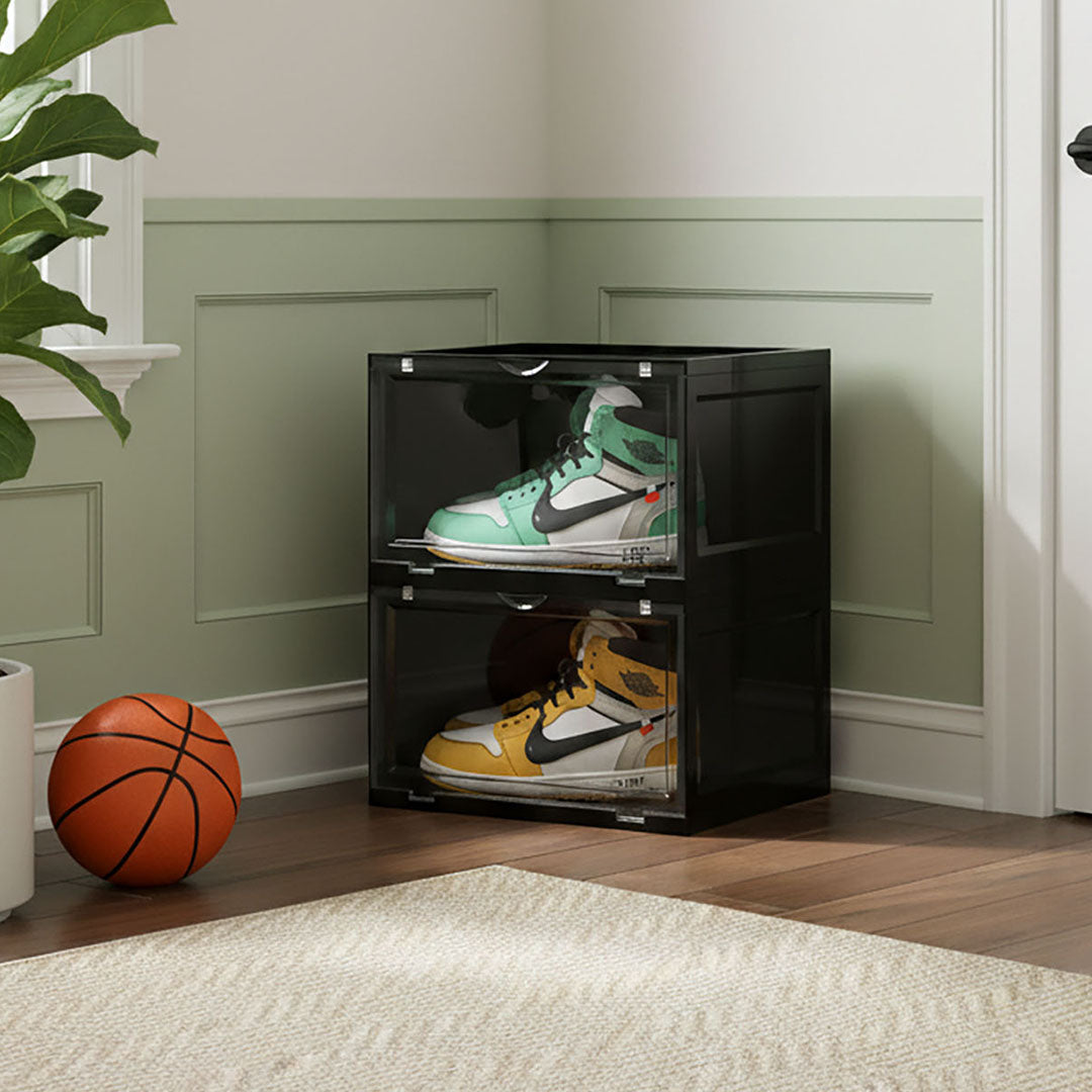 2 Tier Black Shoe Organiser