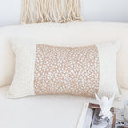 SOGA 2X 35cm Modern Beige Block Textured Decorative Throw Pillow