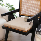 SOGA 45cm Beige Chevron Square Cushion Soft Leaning Plush Backrest Throw Seat Pillow