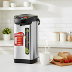 SOGA 4.2L Silver Stainless Steel Electric Thermal Pot Dispenser with 3 Dispensing Modes