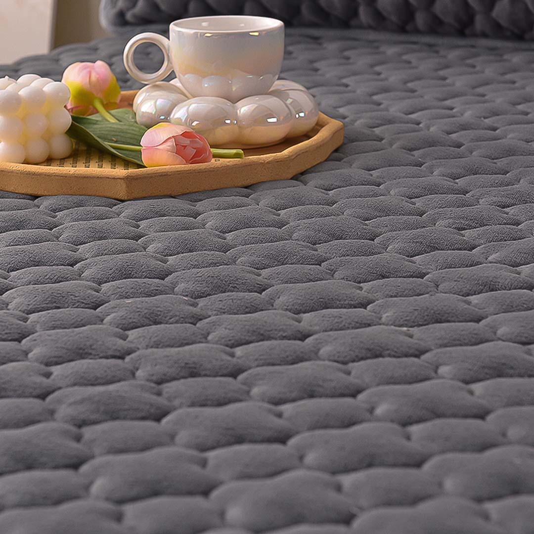 153cm Grey Wide Mattress Clover Design
