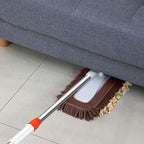 80x12 Coffee Microfiber Flat Mop Floor Cleaning Pads Rotating Dust Remover