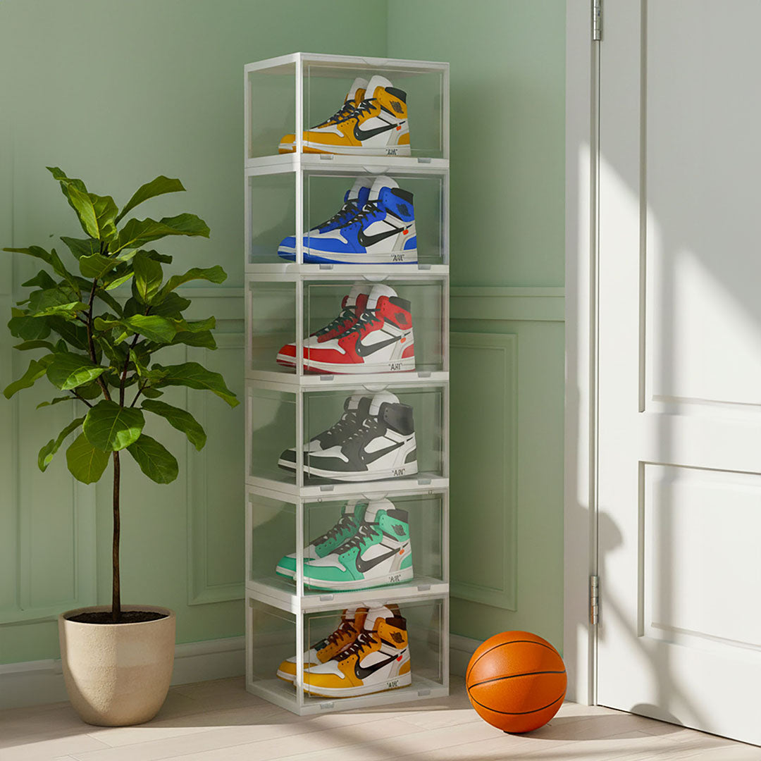 6 Tier Transparent Shoe Organiser