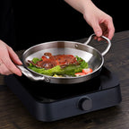 26cm Dry Pot with Natural Color 201 Material from Stainless Steel Kitchen Essentials