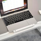 SOGA 60x40cm Portable Black Adjustable Foldable Laptop and Study Table