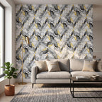 SOGA Peel & Stick Floor and Wall Tiles 30 x 30cm 10 Pack Blue Agate Faux Marble