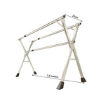 1.6m Portable Standing Clothes Drying Rack 3 Poles
