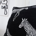 45cm Black Light Luxury Zebra Cushion
