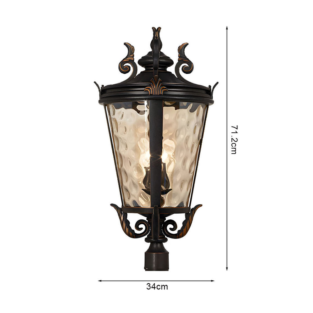 Vintage Lantern 71.2cm Wall Lamp Modern Aluminum & Glass Wall