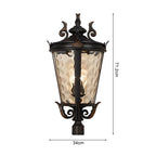 Vintage Lantern 71.2cm Wall Lamp Modern Aluminum & Glass Wall