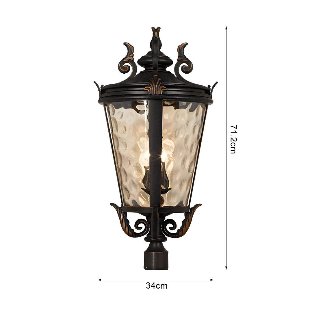 Vintage Lantern 71.2cm Wall Lamp Modern Aluminum & Glass Wall