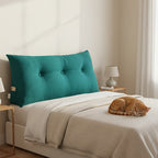 SOGA 100cm Blue Green Wedge Bed Cushion