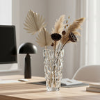 SOGA 29cm Glass Clear Vase Crystal VASE Thick Modern Home Decor