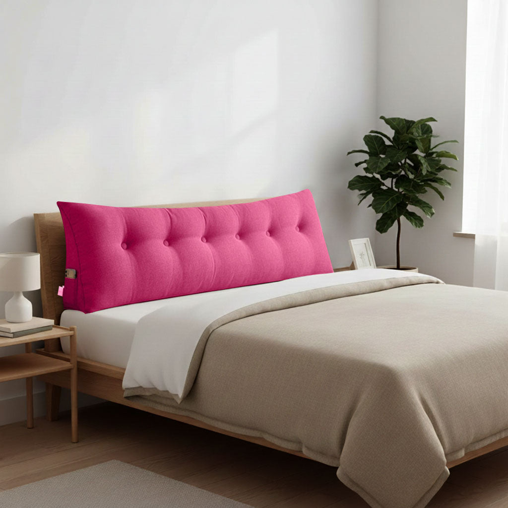 SOGA 180cm Pink Wedge Bed Cushion