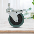 2 x 4" Heavy Duty Polyurethane Swivel Castor Brake Wheels