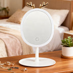 White Antler LED Light Makeup Mirror