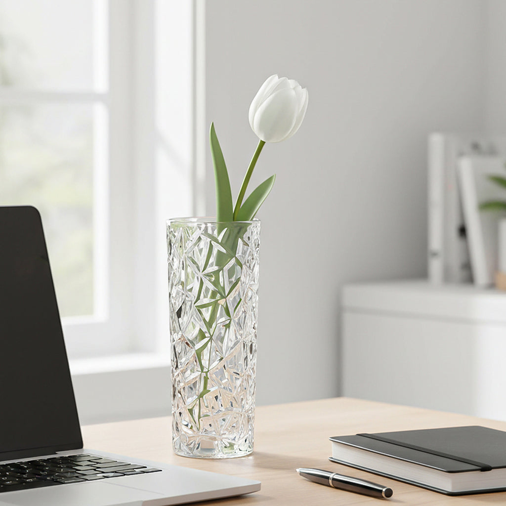 14x30cm Heavy Duty Glass Vase Crystal Clear