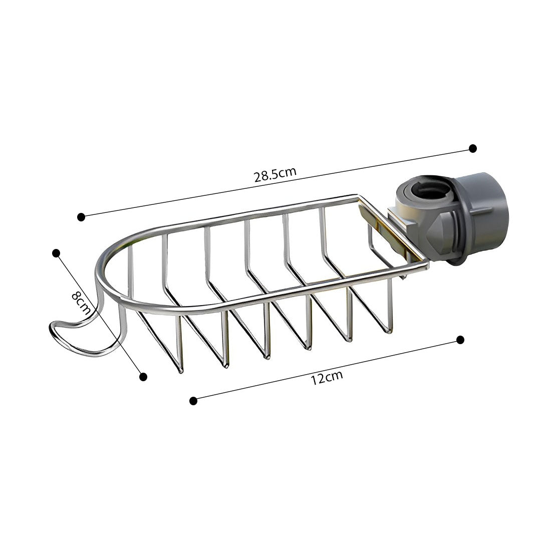 Silver Single Kitchen Sink Faucet Organiser