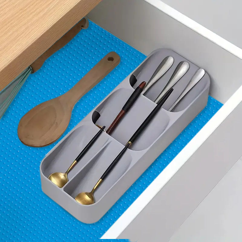 40x300cm Blue Kitchen Shelf Drawer Cabinet Multi Use Liner Non Slip Mat