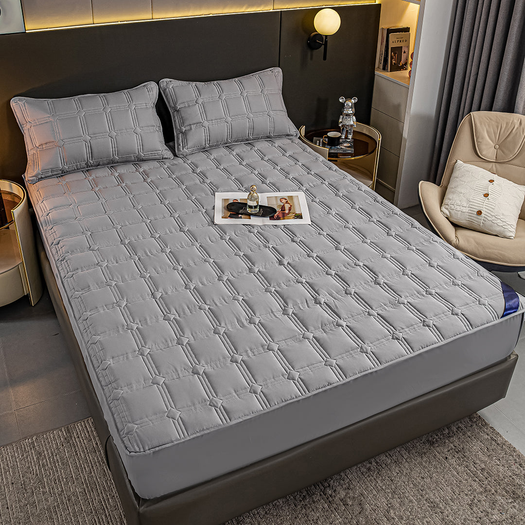 183cm Grey Wide Mattress Cover
