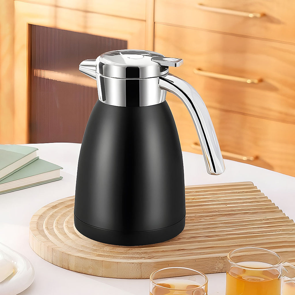 1.2L Stainless Steel Water Bottle Black