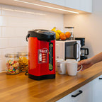 SOGA 2X 3.8L Red Stainless Steel Electric Thermal Pot Dispenser with 3 Dispensing Modes