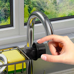 Black Single Kitchen Sink Faucet Organiser