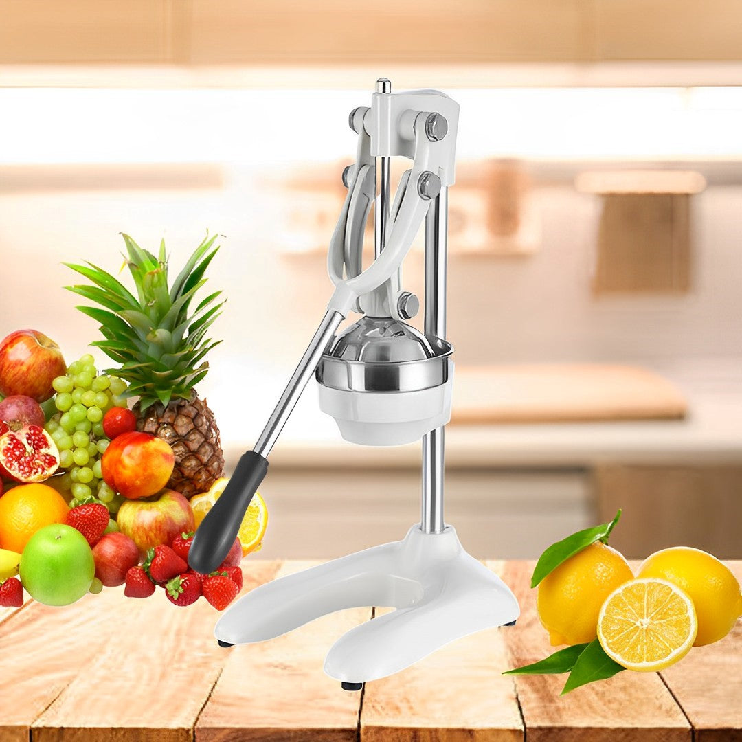 Stainless Steel Manual Juicer White