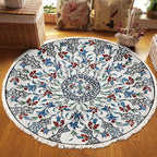 SOGA 120cm Mandala Area Rug for Living Room Lounge Bedroom Anti-slip Doormat Home Decor