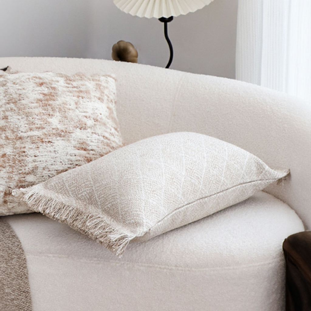 SOGA 2X 35cm Natural Woven Fringe Throw Pillows