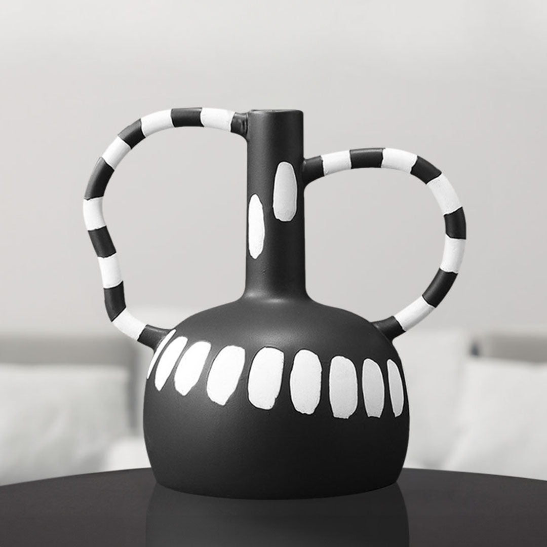 26.5x17cm Ornament Vase with Polka Dot